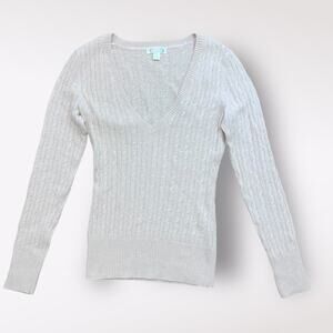 Anthropologie Aphorism Angora Rabbit Hair Cable Knit Sweater Size S